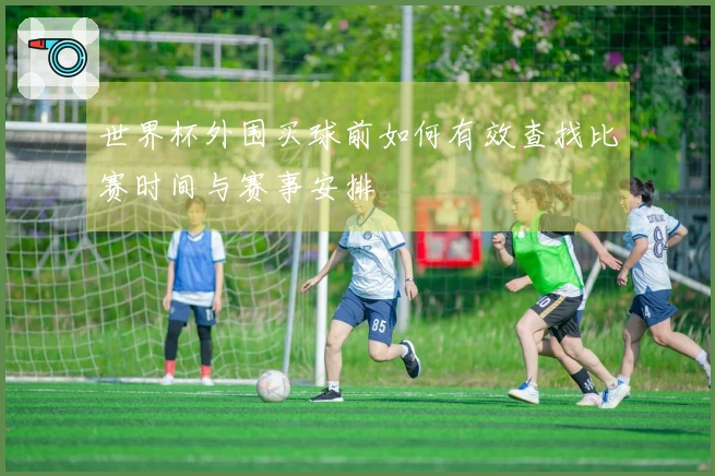 世界杯外围买球前如何有效查找比赛时间与赛事安排
